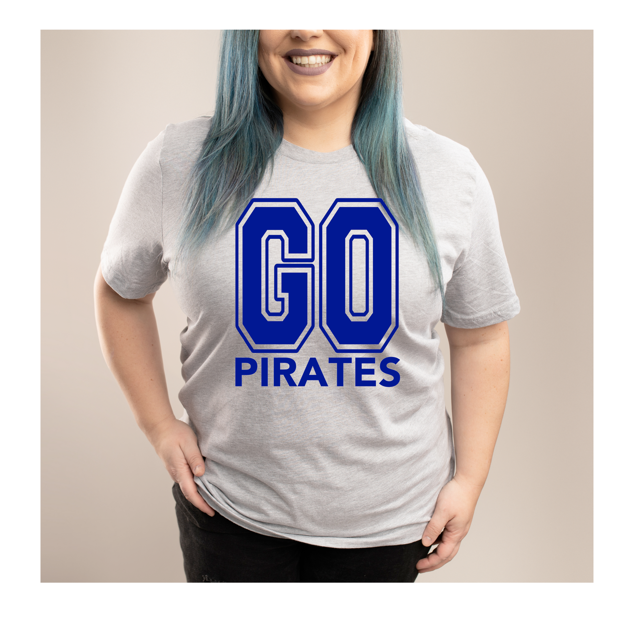 Go Pirates Tee (Navy Print)