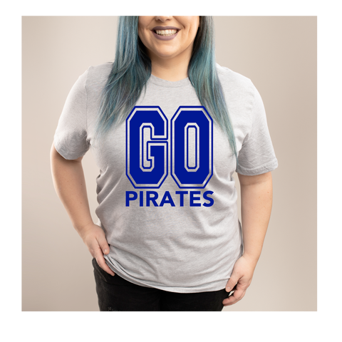 Go Pirates Tee (Navy Print)