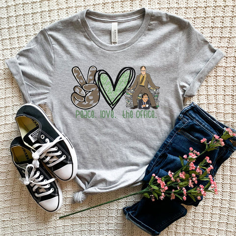 Peace Love The Office Tee