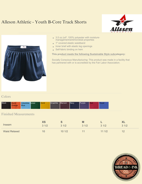 Youth B-Core Track Shorts