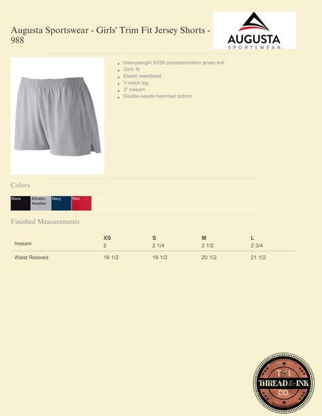 Girls' Trim Fit Jersey Shorts