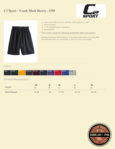 Youth Mesh Shorts