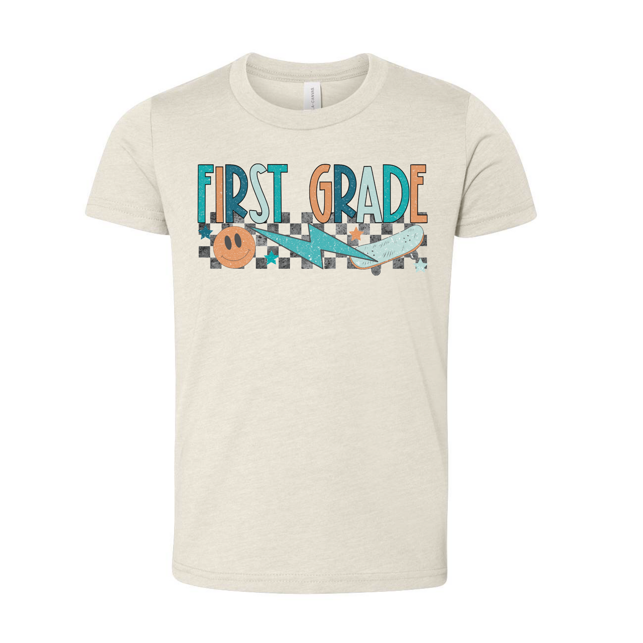 Retro Back to School Tee - Blue