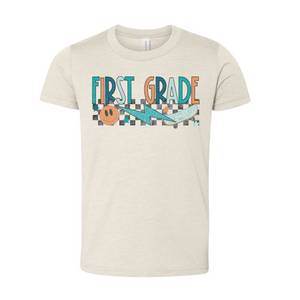 Retro Back to School Tee - Blue