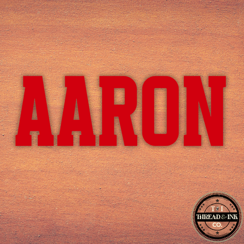 Custom Name Sticker – Bold Varsity Font