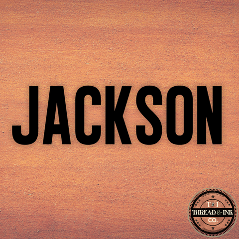Custom Name Sticker – Bold Modern Font