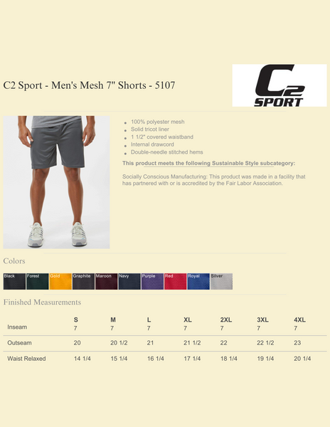 Men's Mesh Shorts 7"