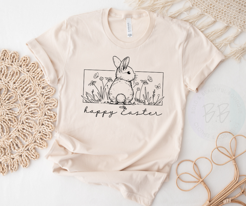 Happy Easter Sketch Tee