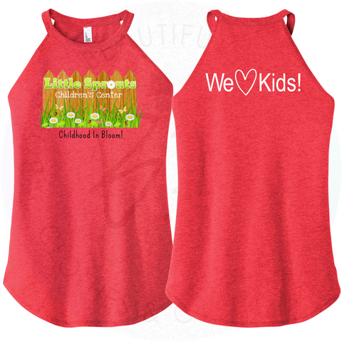 Little Sprouts Red Rocker Tank