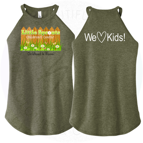 Little Sprouts Military Green Rocker Tank