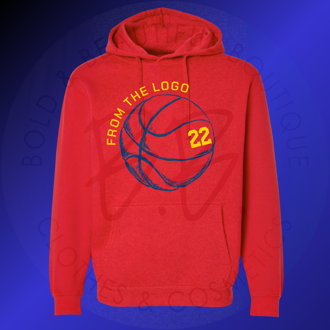 From The Logo - 22 - Clark - Navy - Hoodie - Front Design