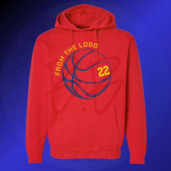 From The Logo - 22 - Clark - Navy - Hoodie - Front Design