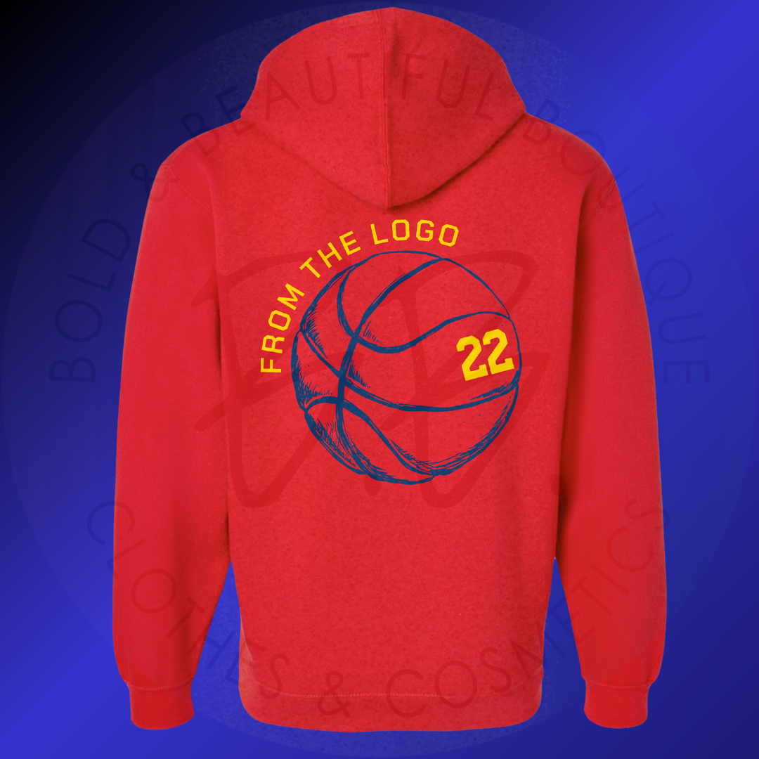 From The Logo - 22 - Clark - Navy - Hoodie - Back Design