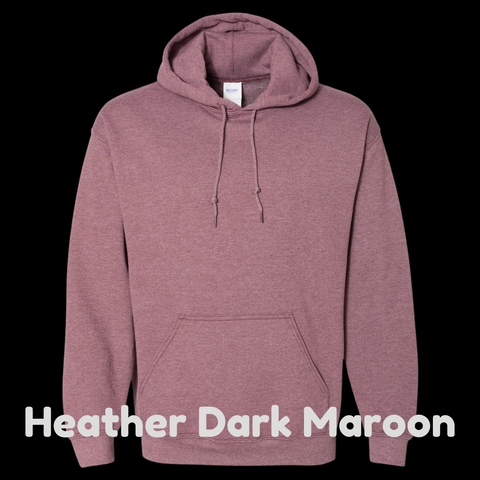Heather Dark Maroon Little Sprouts Hoodie