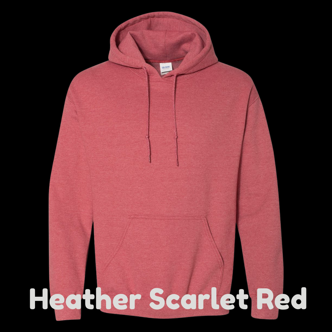 Heather Scarlet Red Little Sprouts Hoodie