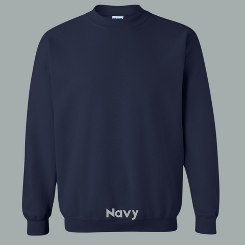 Navy Little Sprouts Gildan Crewneck