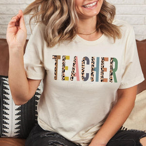 Leopard Teacher Tee