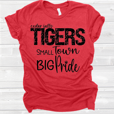 Cedar Falls Tigers Small Town Big Pride Tee