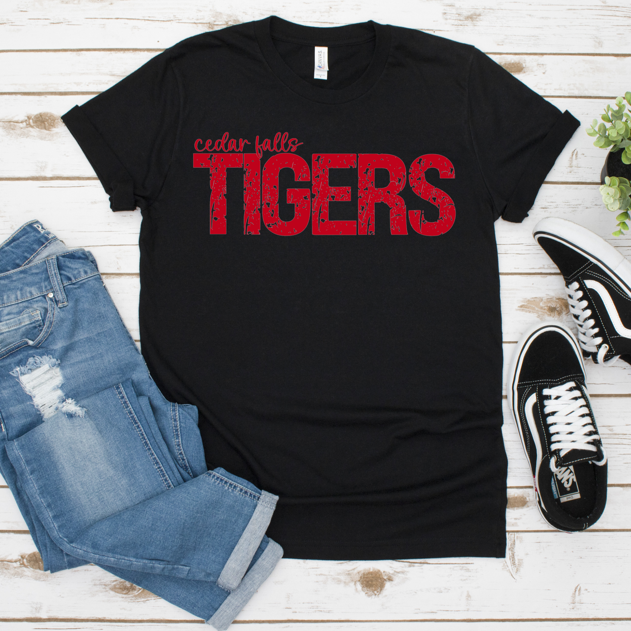 Cedar Falls Tigers Black Top