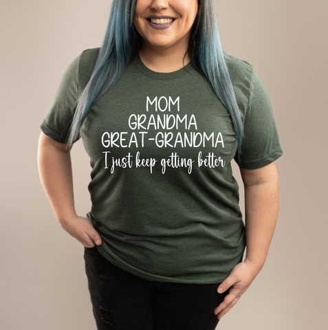 Mom Grandma Great-Grandma Top