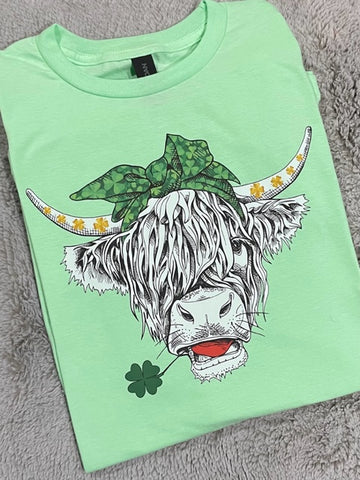 Shamrock Shaggy Cow Tee