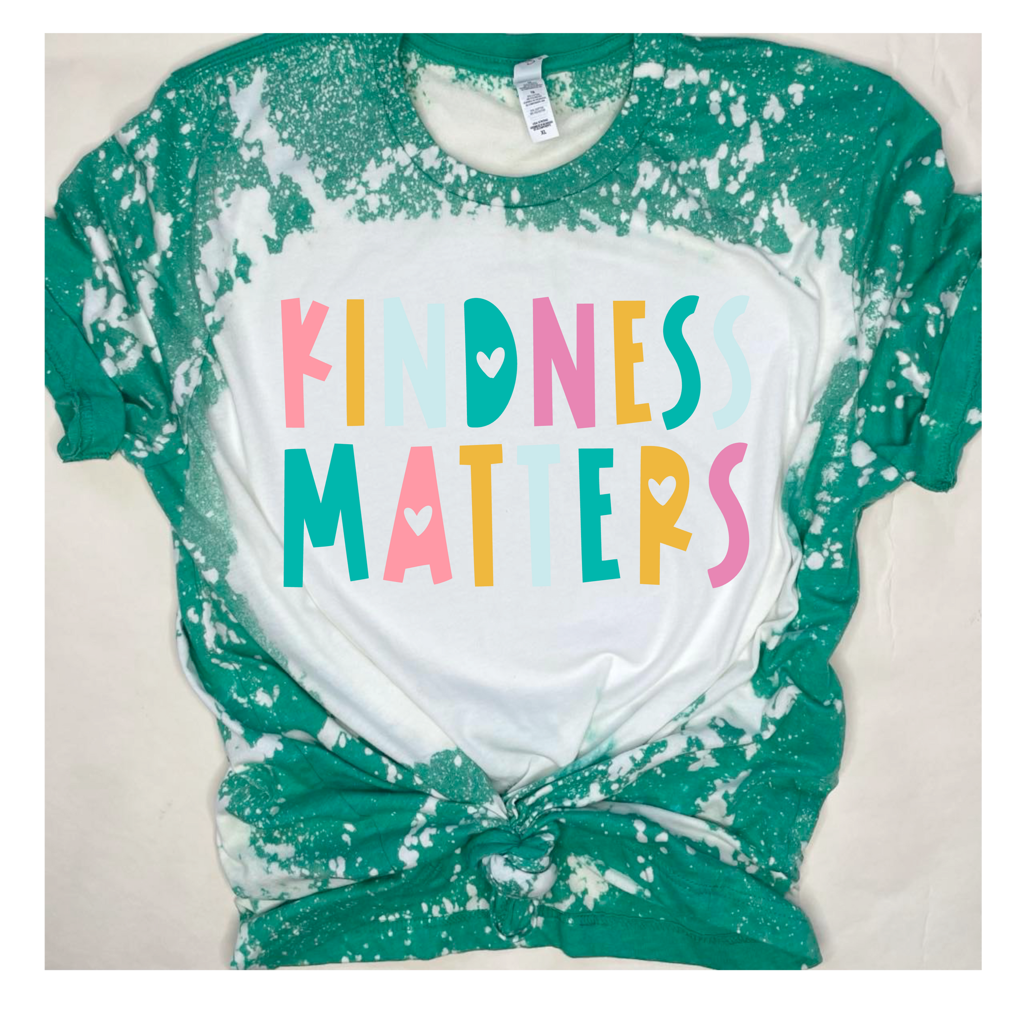 Kindness Matters Bleached Tee