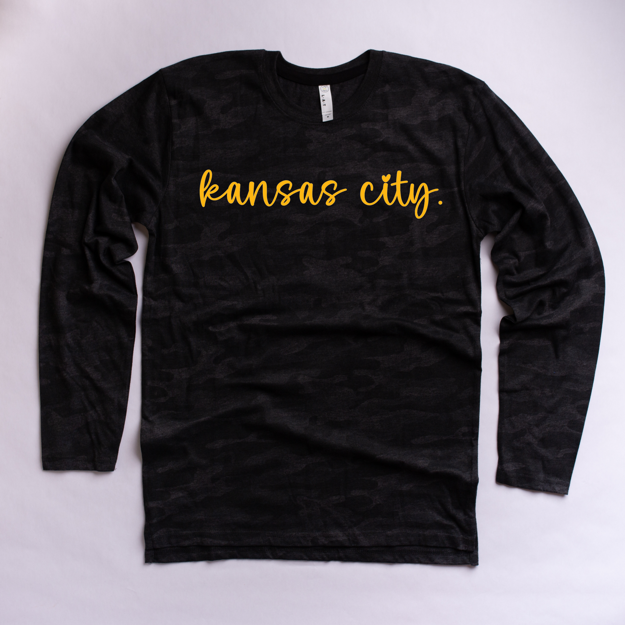 Kansas City Black Camo Long Sleeve Tee