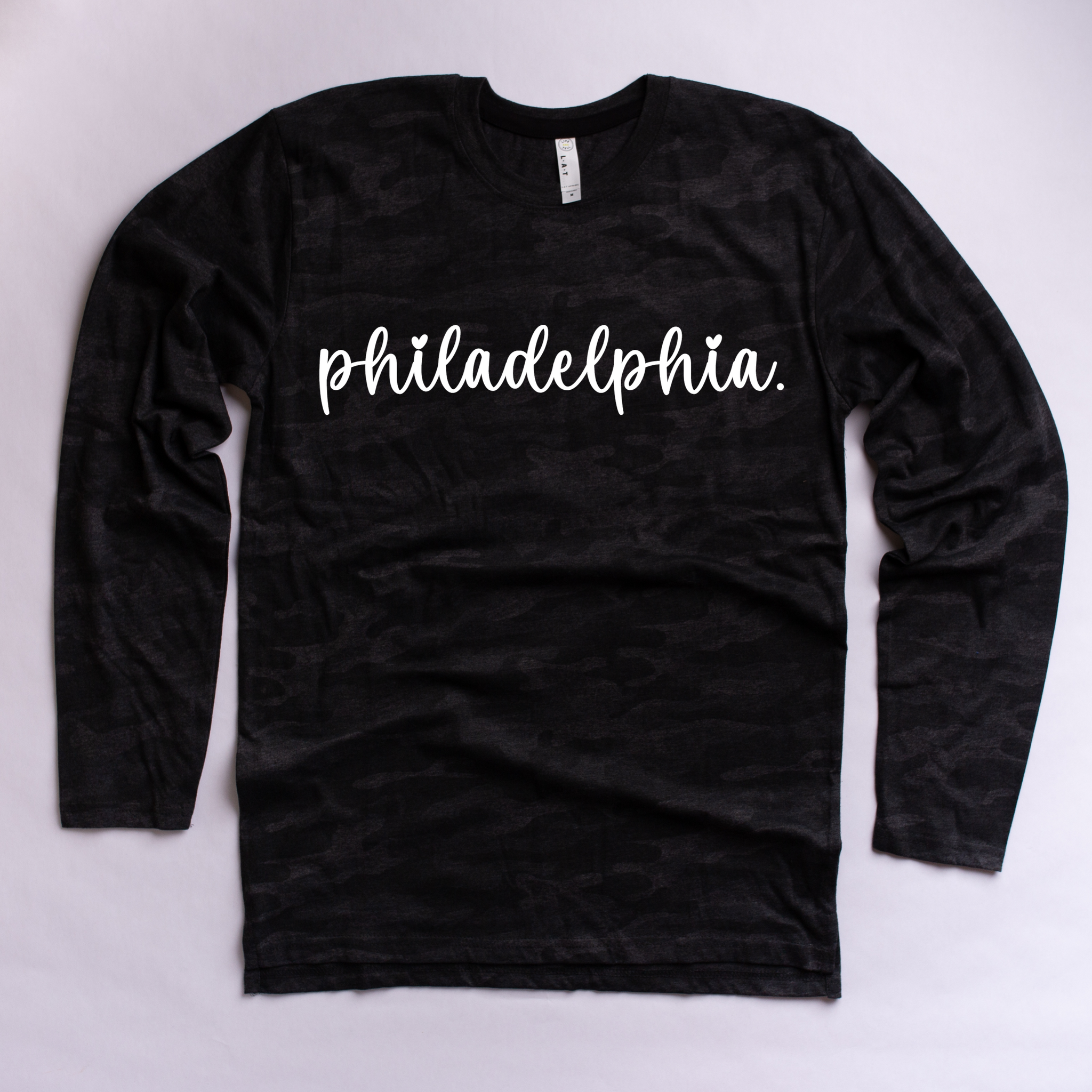 Philadelphia Black Camo Long Sleeve Tee