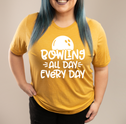 Bowling All Day Every Day Tee