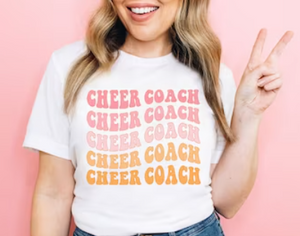 Warped Cheer Coach Tee