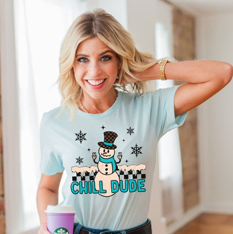 Chill Snowman Dude Tee