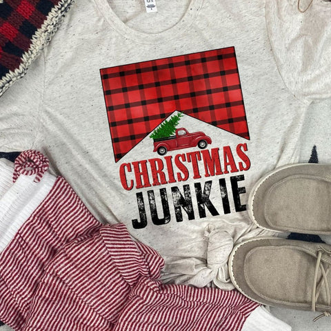 Red & Black Christmas Junkie Top