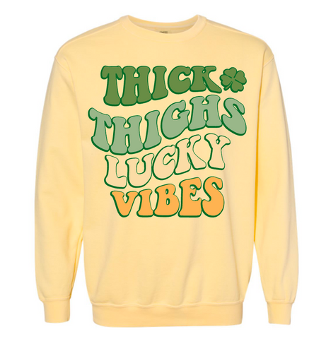 Thick Things Lucky Vibes Sweatshirt
