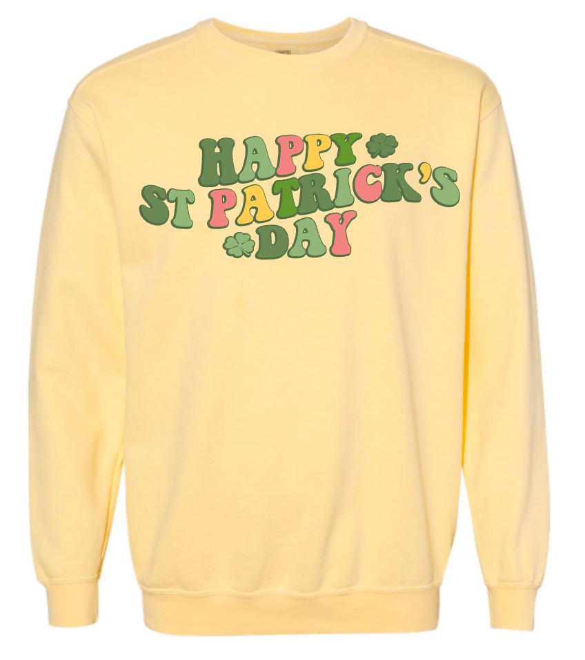 Retro Happy St. Patrick's Day Sweatshirt