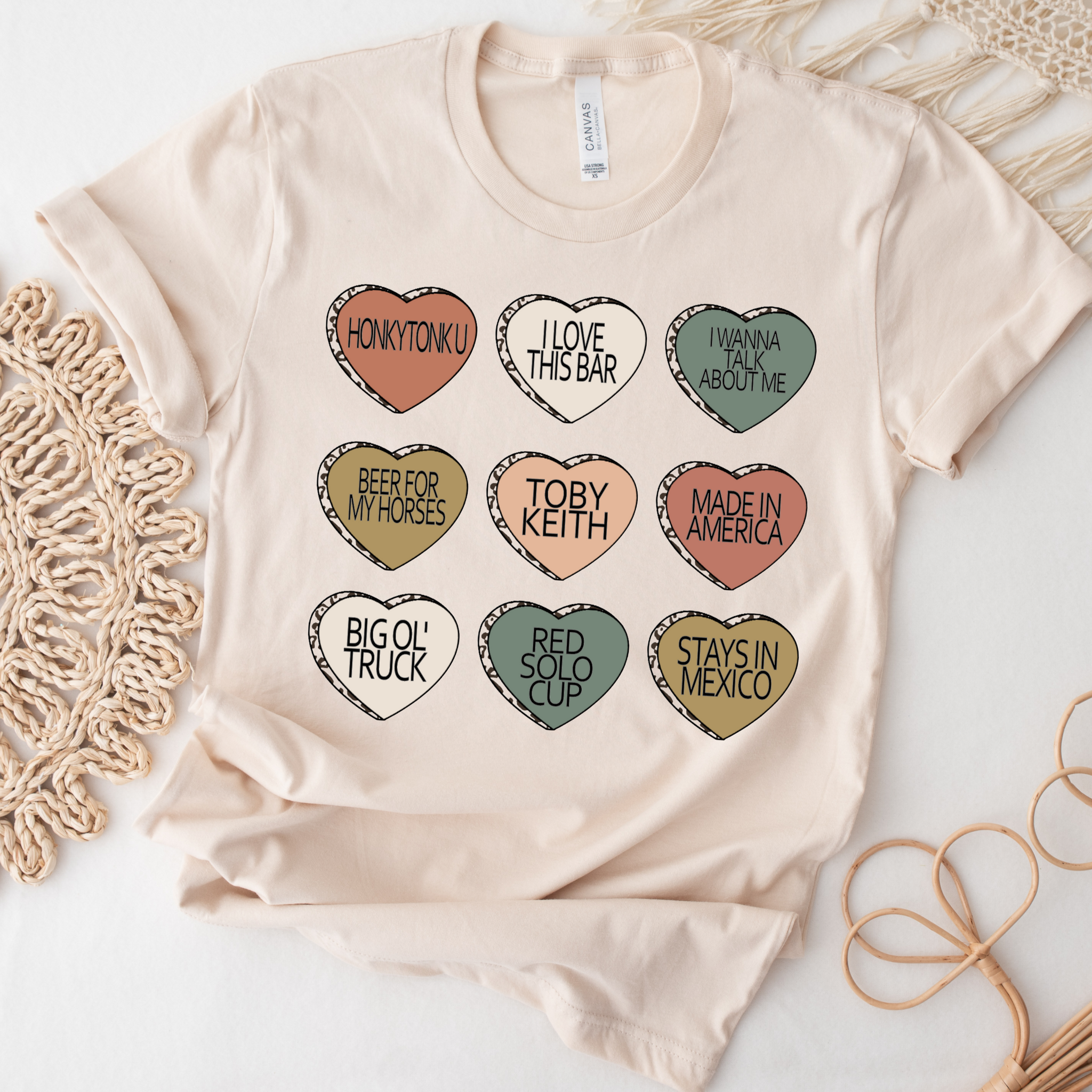 Toby Keith Candy Hearts Tee
