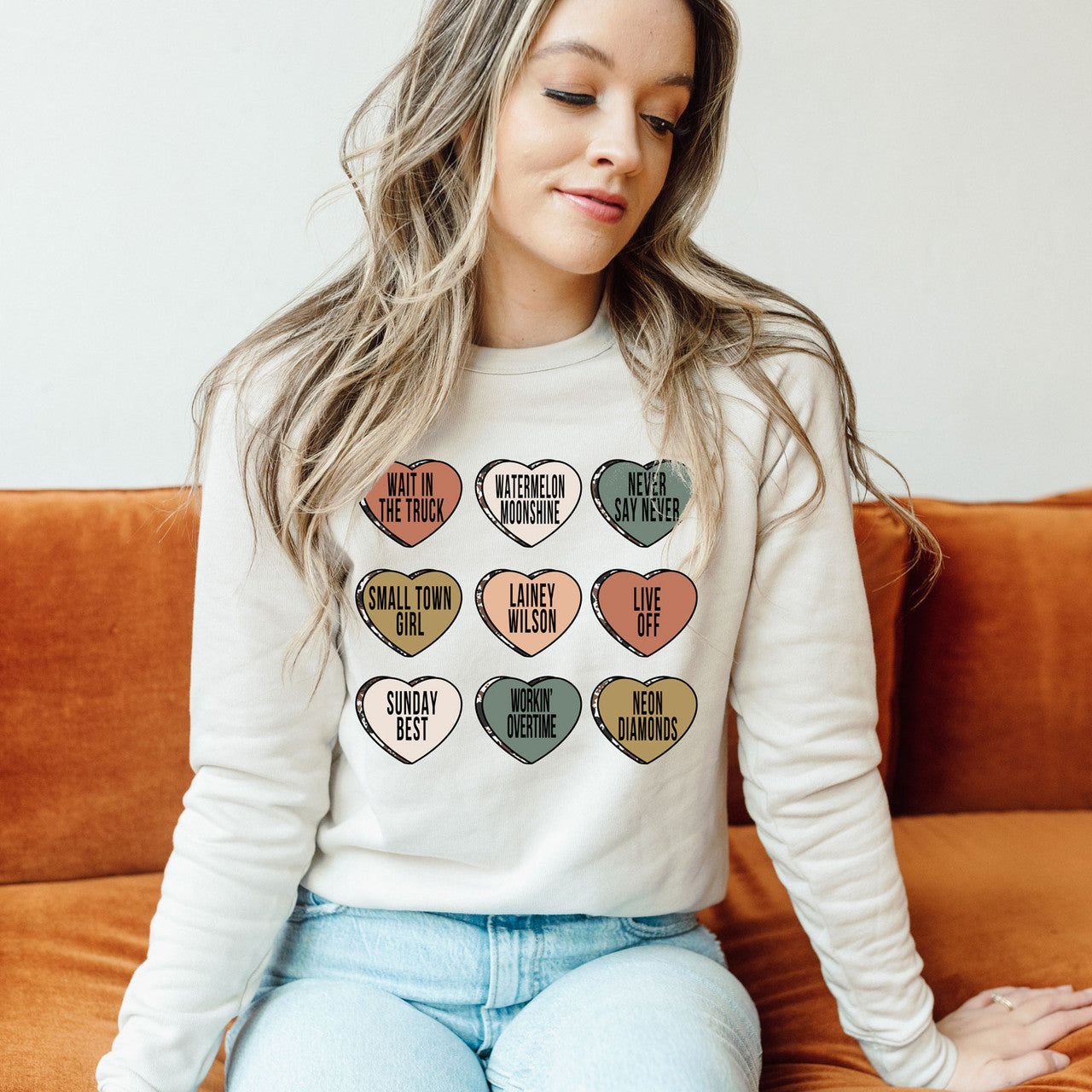 Lainey Wilson Candy Heart Long Sleeve