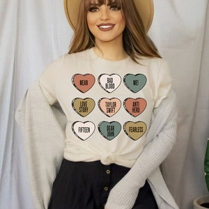 Taylor Swift Candy Hearts Tee