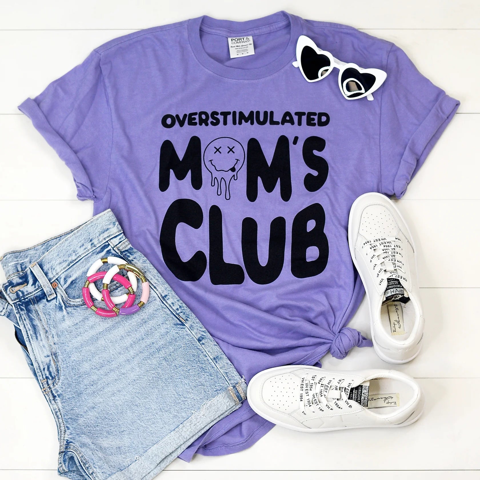 Overstimulated Moms Club Tee